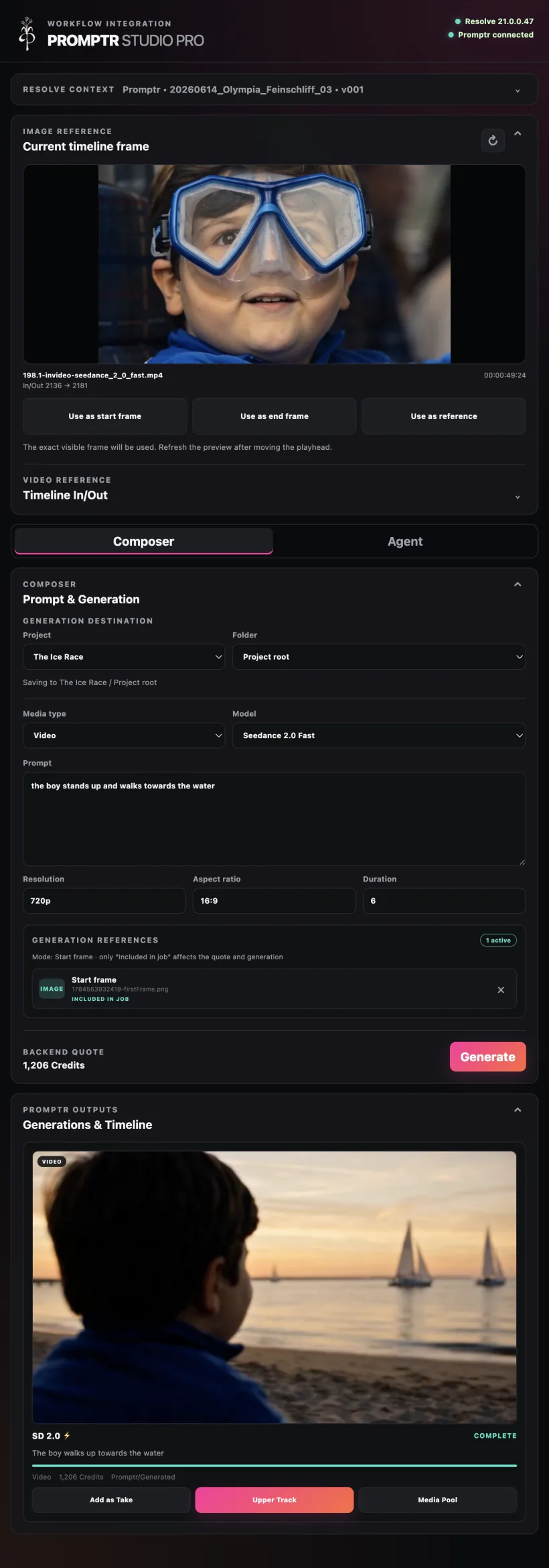 Promptr integrated production workflow